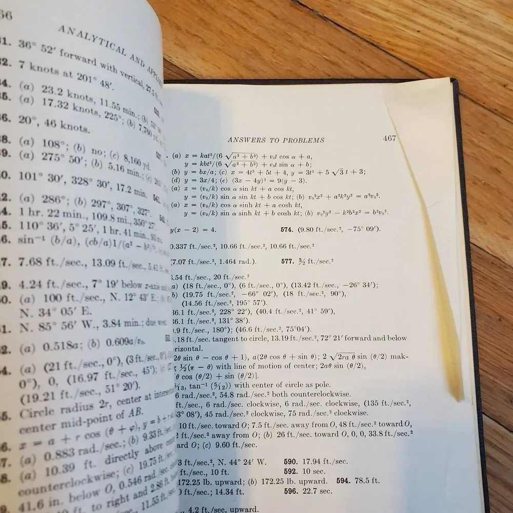 Analytical & Applied mechanics us naval‎ academy hardcover vintage 1943